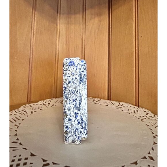 Dior Square Holiday Toile Empty Box Blue White Design Elegant Keepsake Gift Box - Picture 5 of 5